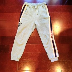 Gucci Mystic Cat Sequin Grey Cotton Sweatpants